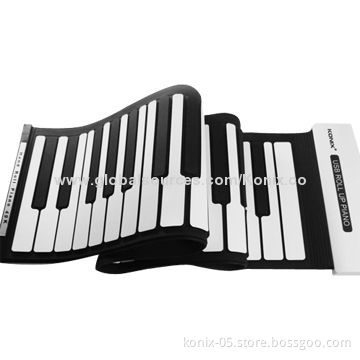 49 Keys Roll Up Piano with MIDI Function, Perfect Sound Effects Just Like Real Piano